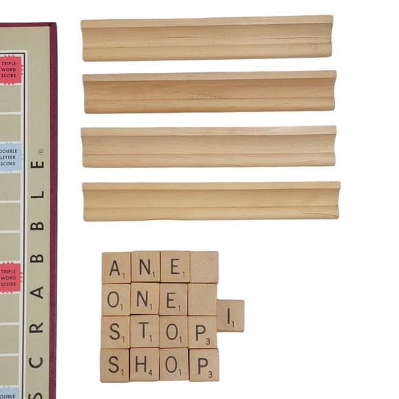 Scrabble Crossword Game - Selchow & Righter Co 1953 - Picture 3 of 8